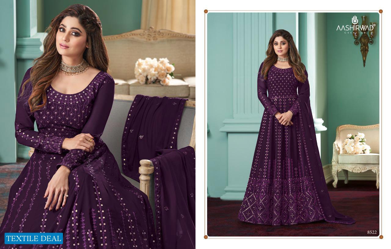 Aashirwad Rose Bridal Salwar Kameez Free Size Gown Style