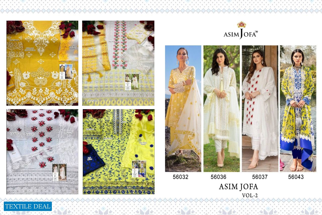 Asim Jofa Vol-2 Wholesale Pakistani Concept Dress