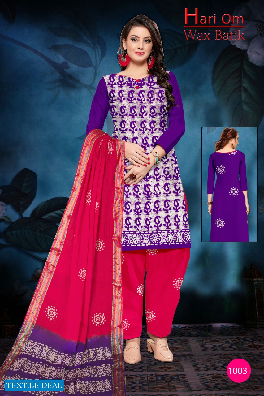 Hariom Wax Batik Vol-2 Wholesale Bandhani Dress Material