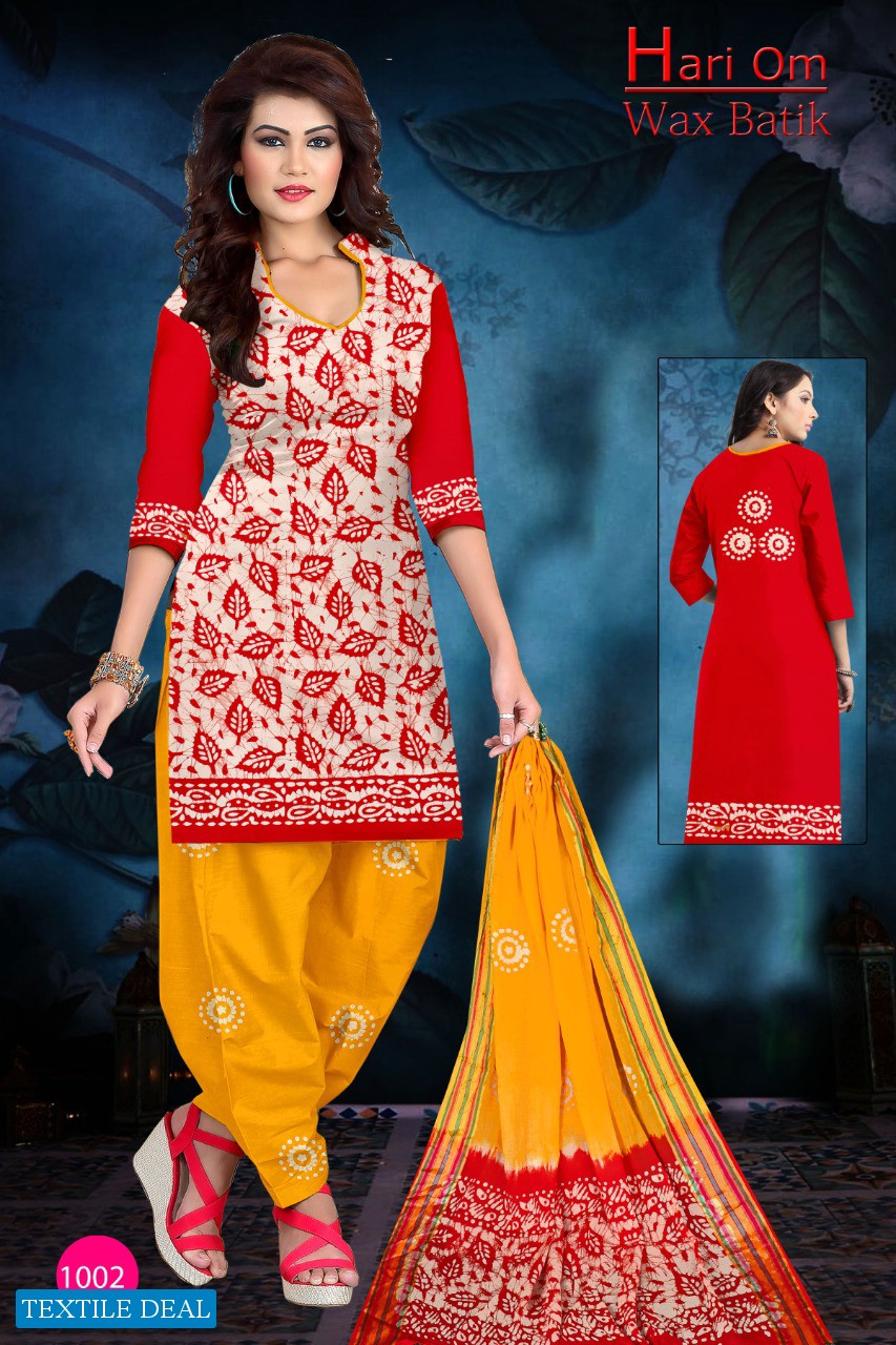 Hariom Wax Batik Vol-2 Wholesale Bandhani Dress Material