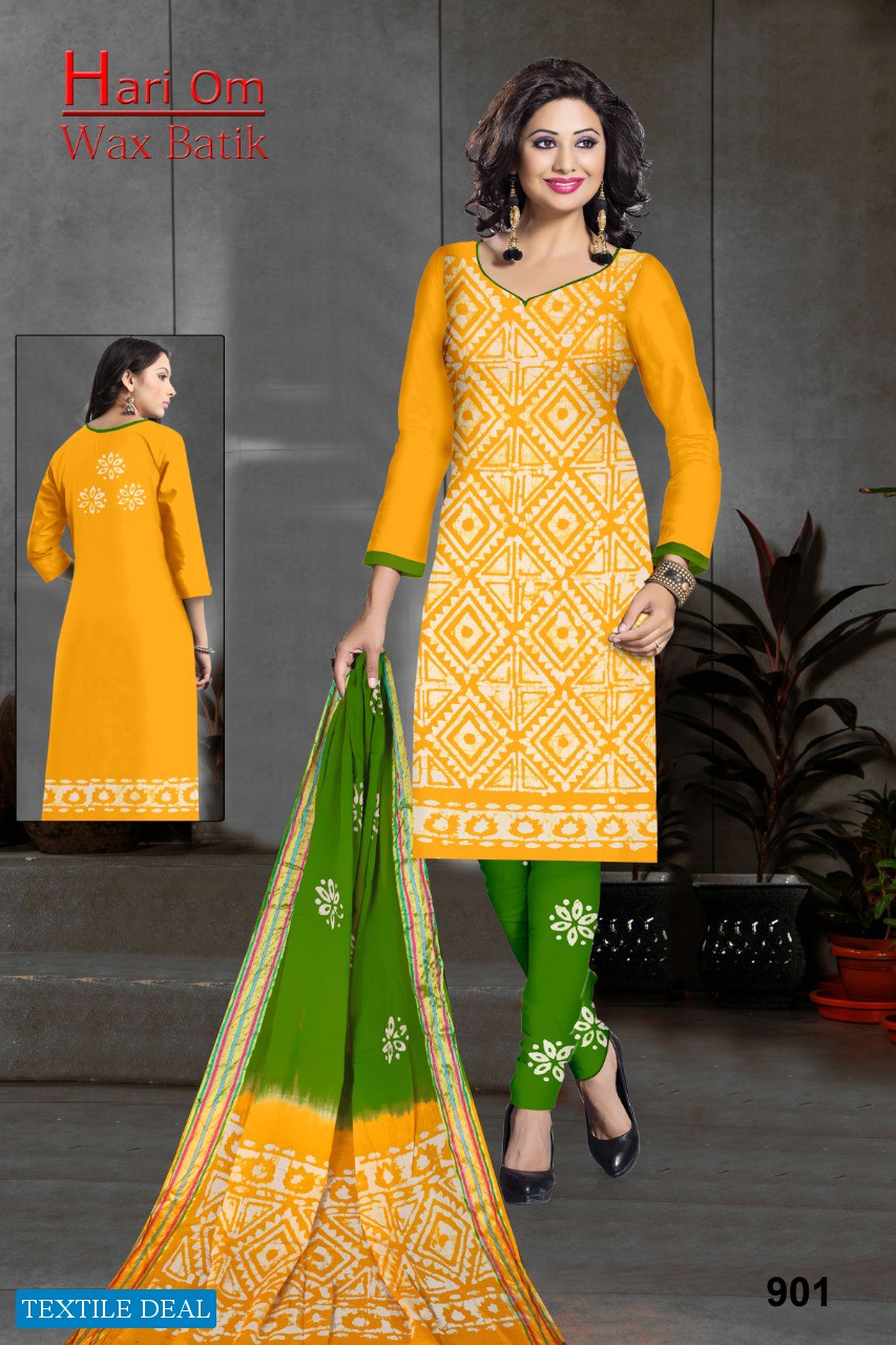Hariom Wax Batik Vol-2 Wholesale Bandhani Dress Material