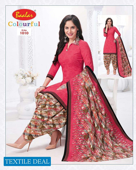 Baalar Colourful Vol-10 Wholesale Printed Formal Dress Material