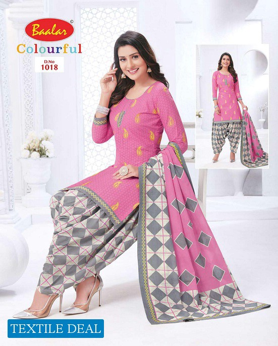 Baalar Colourful Vol-10 Wholesale Printed Formal Dress Material