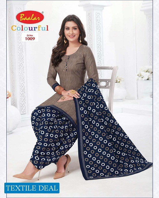 Baalar Colourful Vol-10 Wholesale Printed Formal Dress Material