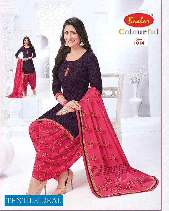 Baalar Colourful Vol-10 Wholesale Printed Formal Dress Material