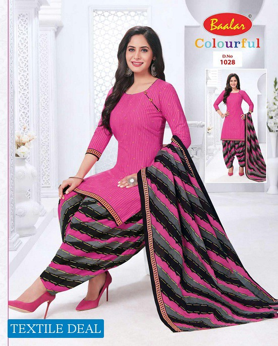 Baalar Colourful Vol-10 Wholesale Printed Formal Dress Material