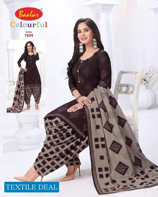 Baalar Colourful Vol-10 Wholesale Printed Formal Dress Material