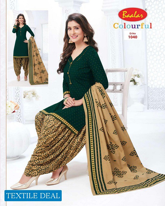 Baalar Colourful Vol-10 Wholesale Printed Formal Dress Material