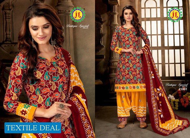 JT Batique Special Vol-21 Wholesale Printed Dress Material