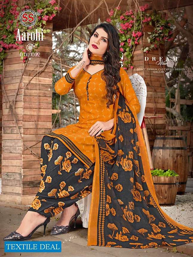 SS Aarohi Vol-1 Wholesale Cotton Printed Dress Material
