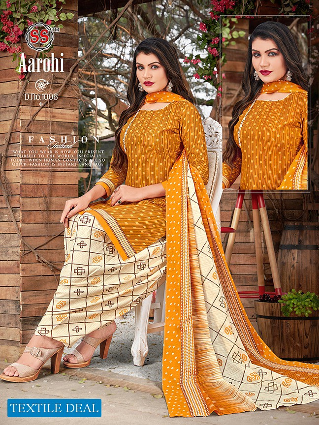 SS Aarohi Vol-1 Wholesale Cotton Printed Dress Material
