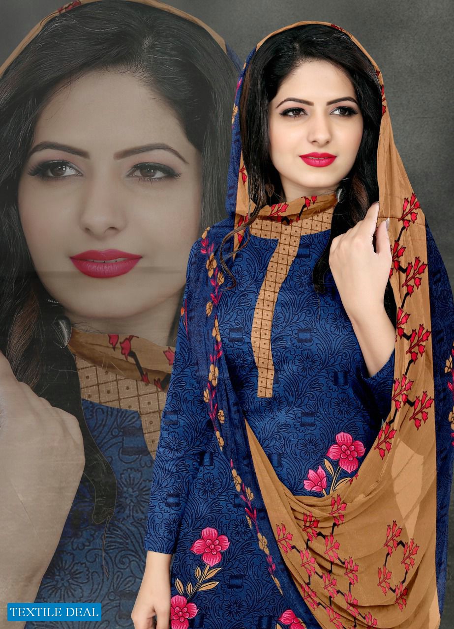 SSC Butterfly Wholesale American Crepe Printed Dress Material