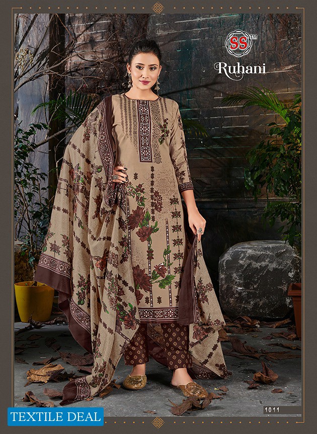 SS Ruhani Vol-1 Wholesale Cotton Printed Dress Material