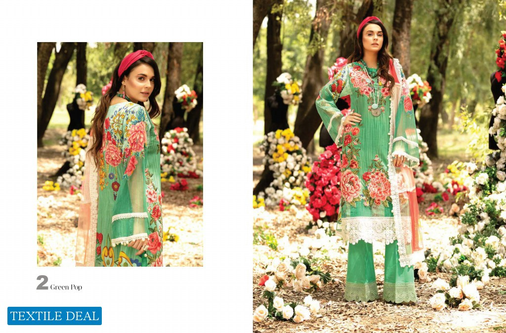 Adan Libas La Rose Vol-2 Wholesale Digital Printed Lawn Embroidered Dress