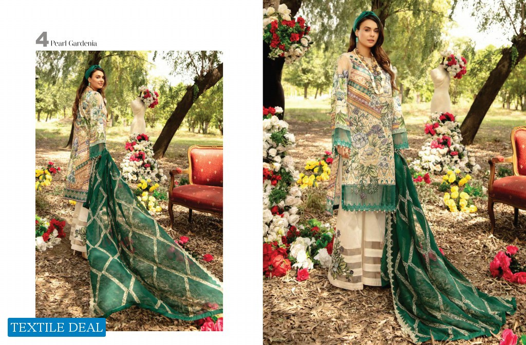 Adan Libas La Rose Vol-2 Wholesale Digital Printed Lawn Embroidered Dress