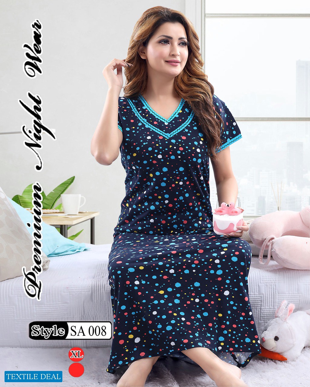 Kavyansika Nighty 292 Wholesale Night Wear Catalogs