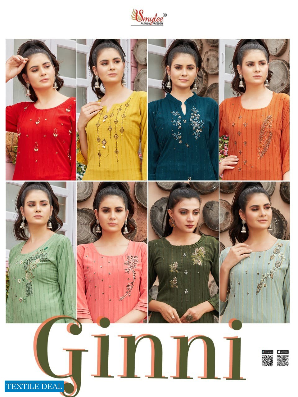 Smylee Ginni Wholesale Long Kurtis Catalogs