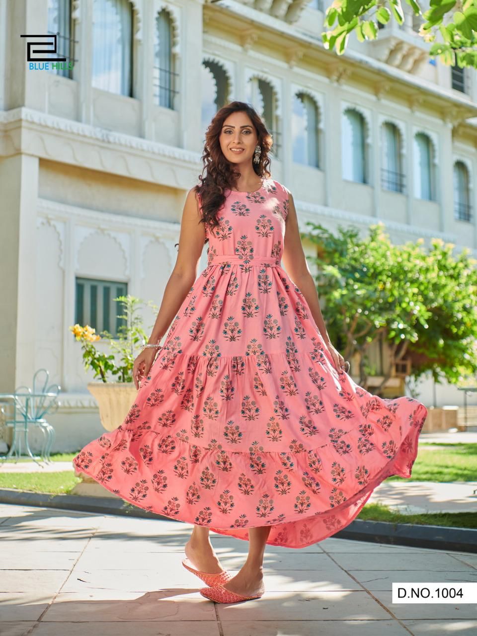 BLUEHILLS SUNSHINE VOL 10 RAYON GRACEFUL LOOK GOWN STYLE KURTI CATALOG