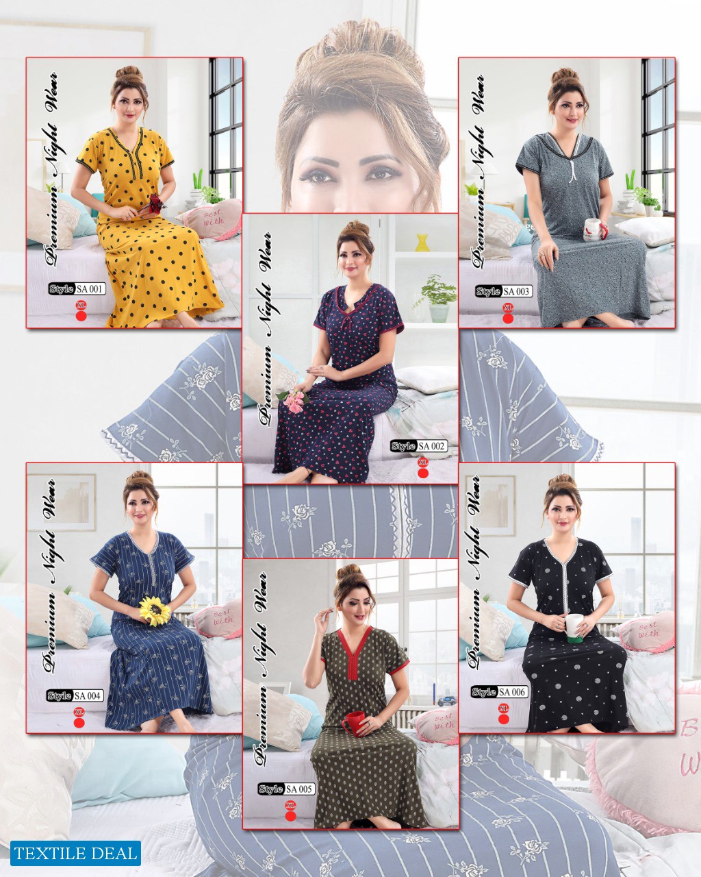 Kavyansika Nighty 291 Wholesale Night Wear Catalogs