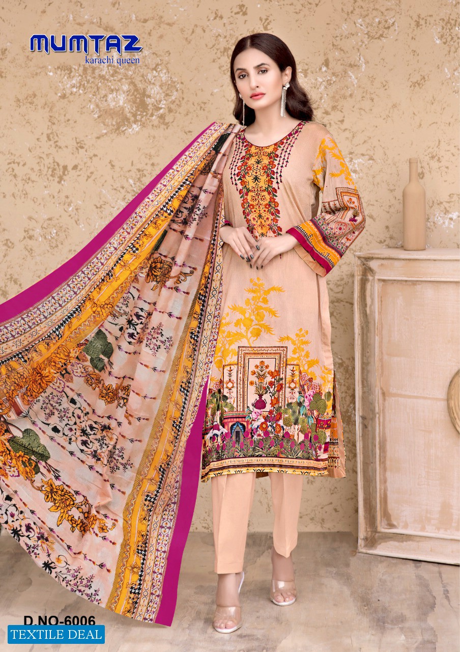 Madhav Mumtaz Karachi Queen Vol-6 Wholesale Karachi Printed Dress