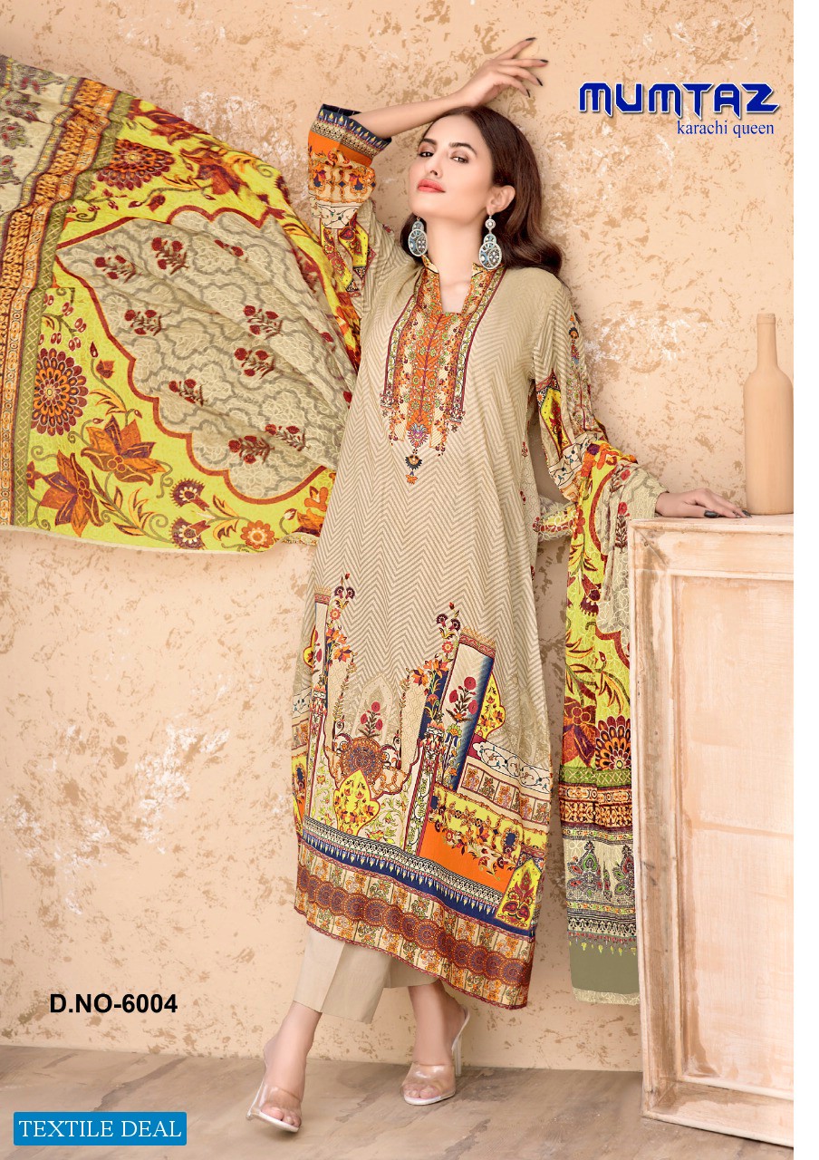 Madhav Mumtaz Karachi Queen Vol-6 Wholesale Karachi Printed Dress