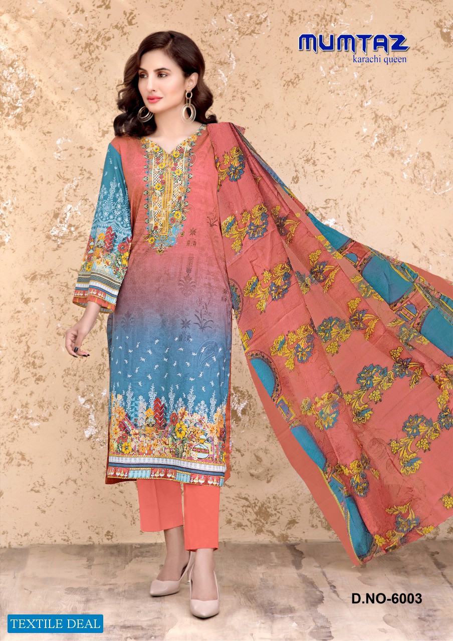 Madhav Mumtaz Karachi Queen Vol-6 Wholesale Karachi Printed Dress