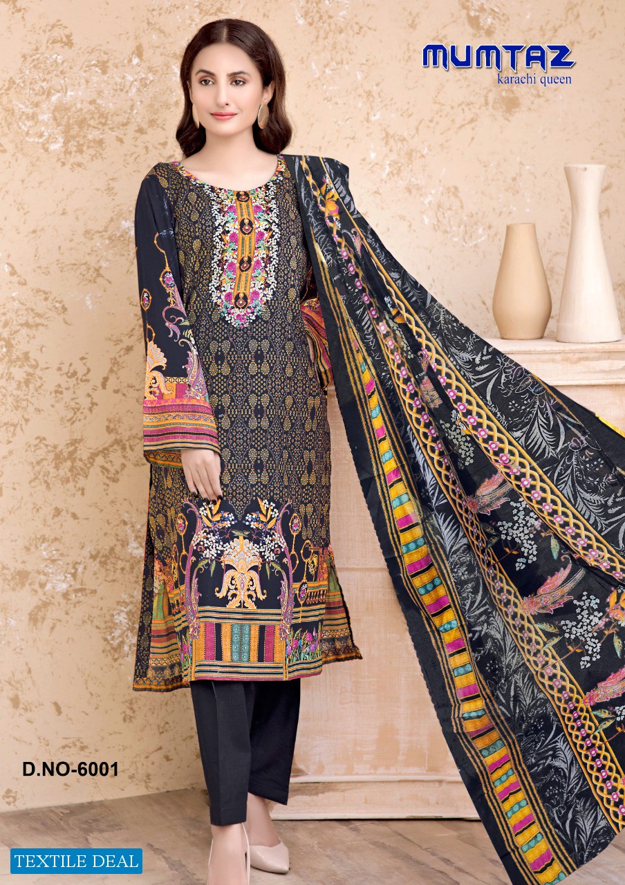 Madhav Mumtaz Karachi Queen Vol-6 Wholesale Karachi Printed Dress