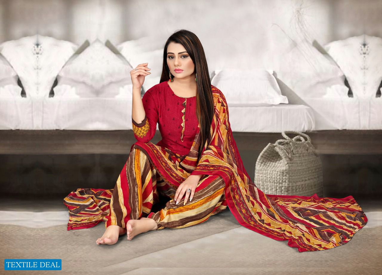 SSC Jasmin Vol-15 Wholesale American Crepe Patiyala Special Dress Material