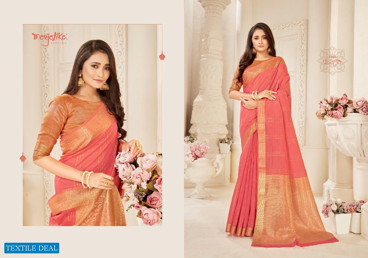 Monjolika Manthika Wholesale Cotton Silk Sarees