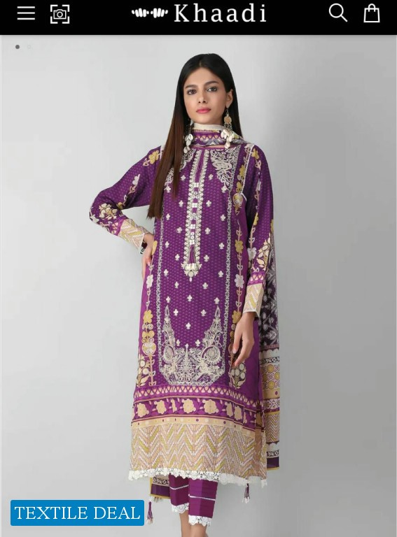 Khaadi Embroidered Collection set of 13 pcs All 3 pcs