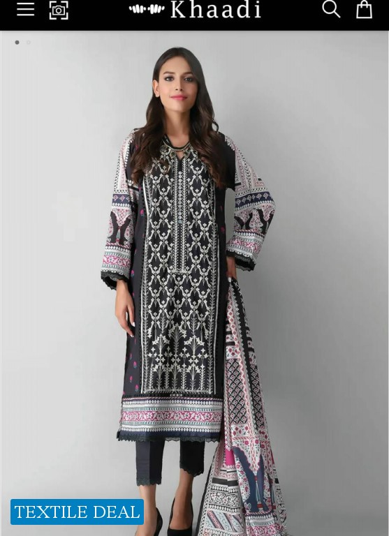 Khaadi Embroidered Collection set of 13 pcs All 3 pcs