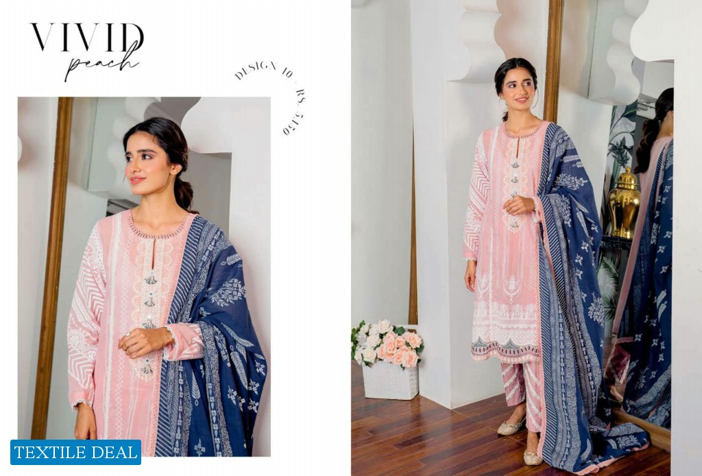 Cross Stitch Ciara Cambric Unstitched Collection Original Pakistani Dress