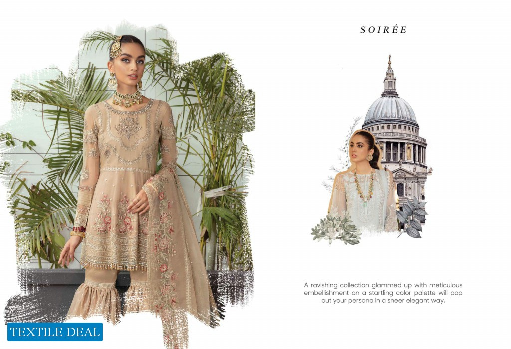 Serene Soiree wholesale Luxury Chiffon Embroidered Pakistani Dress