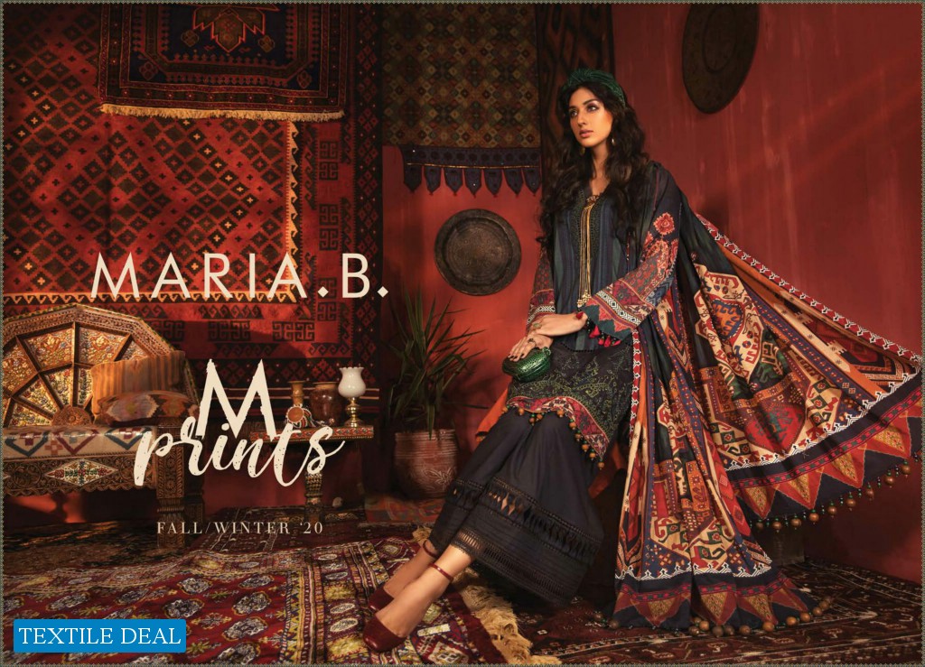 Maria B Mprints Fall Winter 20 wholesale Branded Original Pakistani Dress