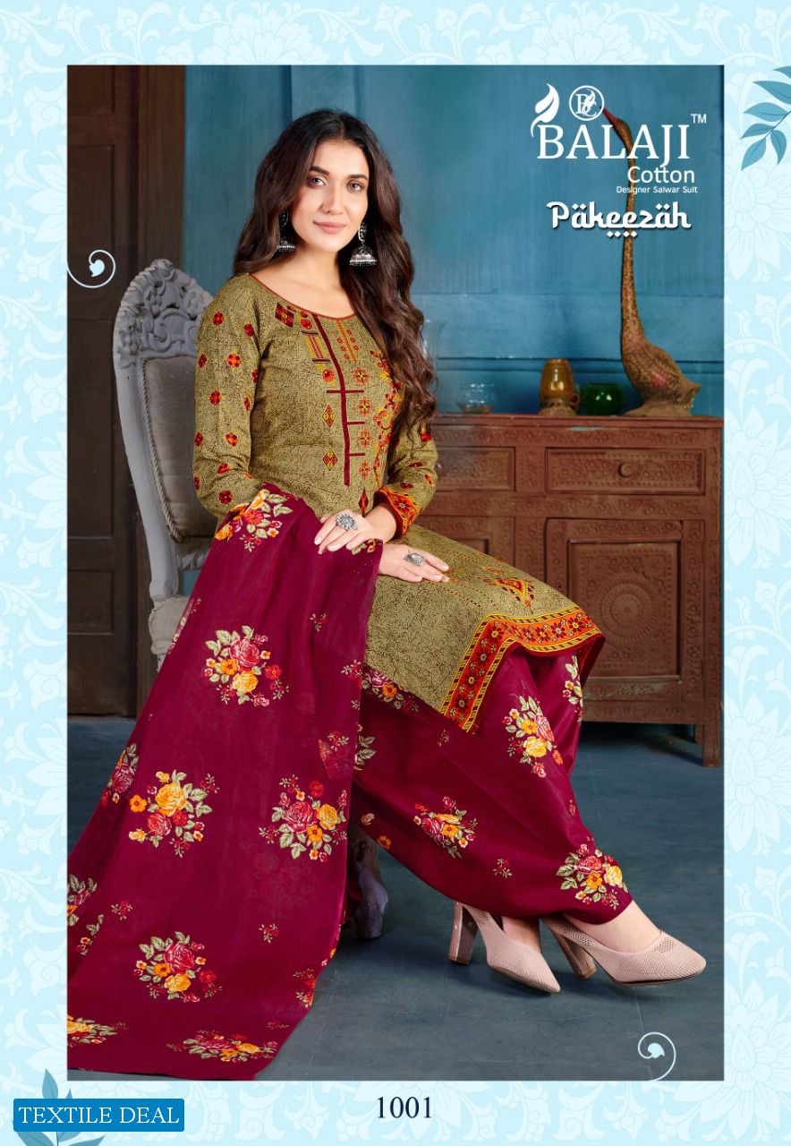 Balaji Pakeezah Wholesale Cotton Printed Dress Material