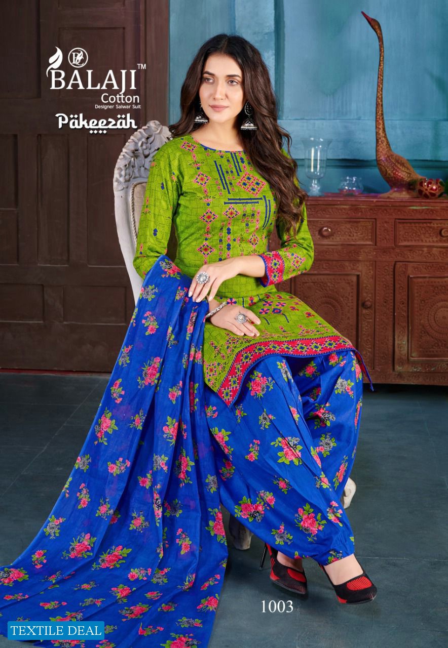 Balaji Pakeezah Wholesale Cotton Printed Dress Material
