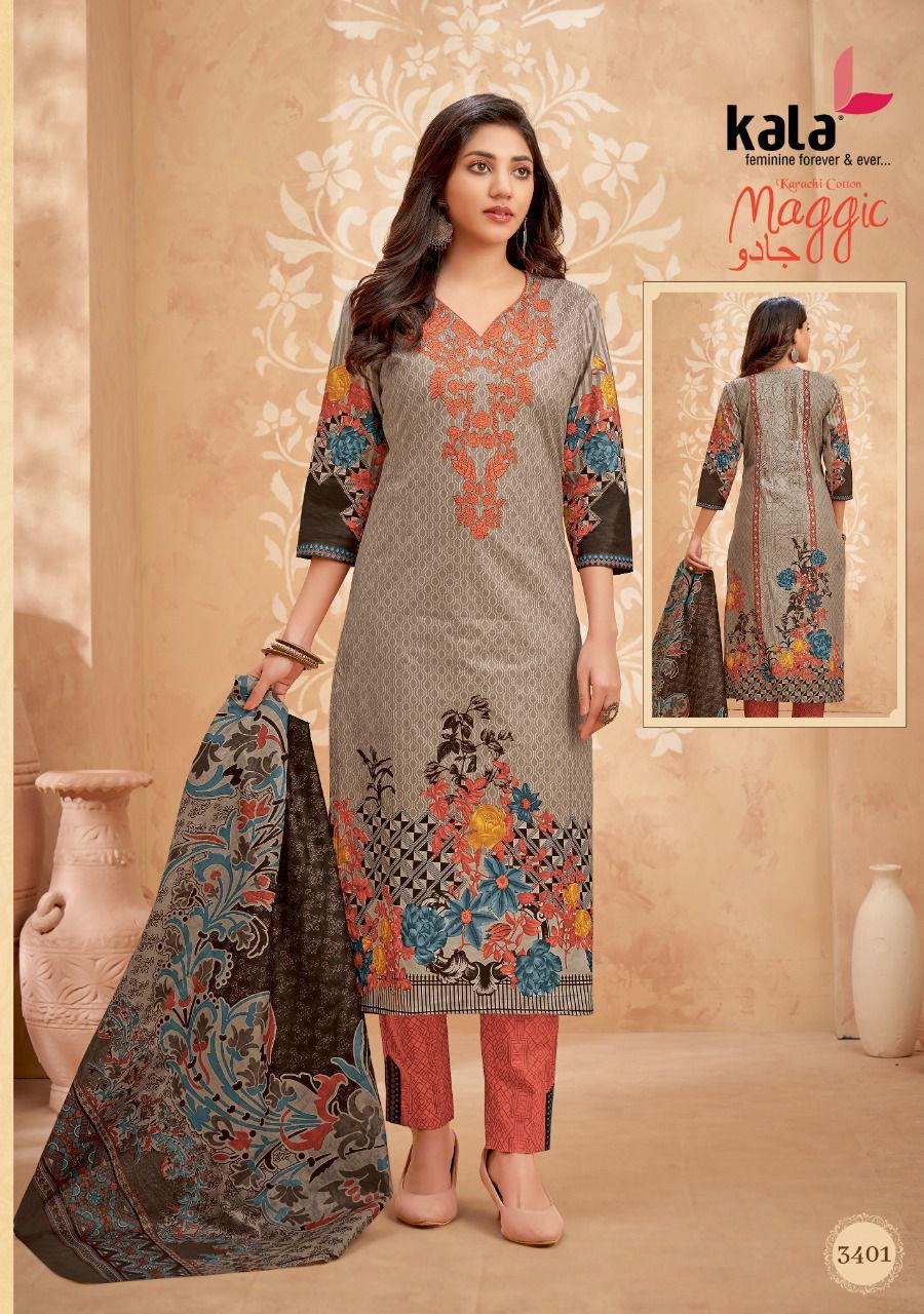 Kala Maggic Karachi Cotton Vol-15 Wholesale Karachi Cotton Dress Material