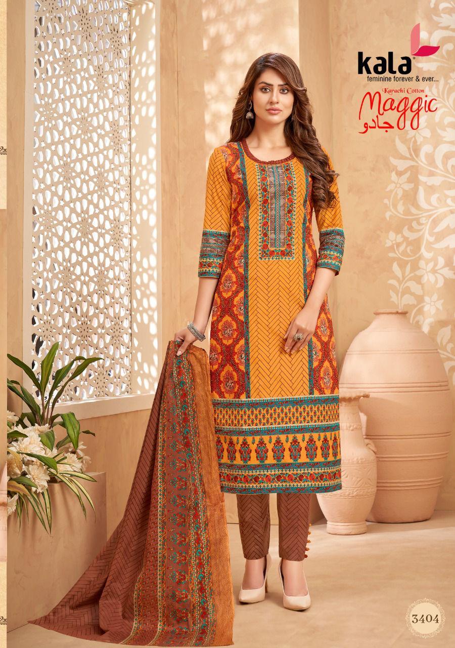 Kala Maggic Karachi Cotton Vol-15 Wholesale Karachi Cotton Dress Material