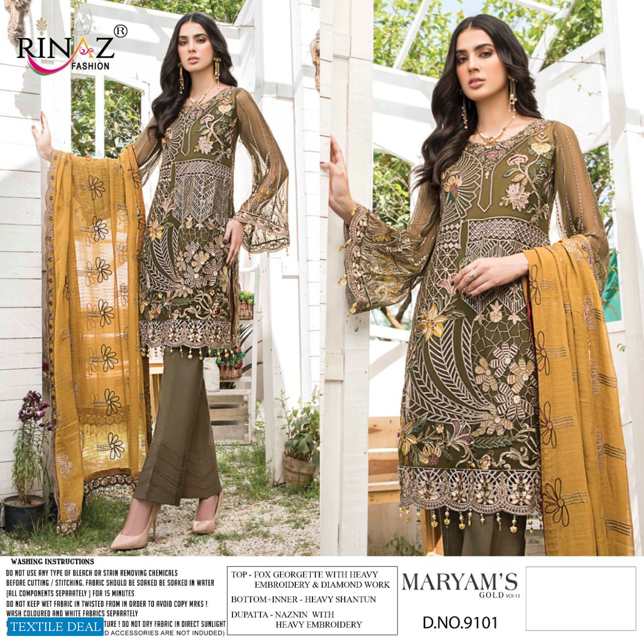 RINAZ MARYAMS GOLD VOL 13 EXCLUSIVE EMBROIDERY PAKISTANI SUITS
