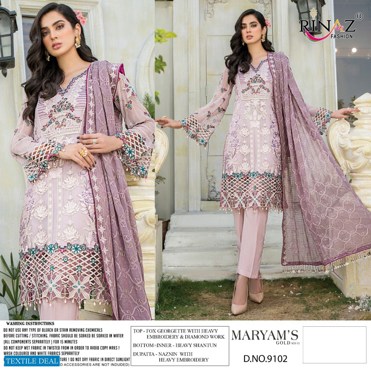 RINAZ MARYAMS GOLD VOL 13 EXCLUSIVE EMBROIDERY PAKISTANI SUITS