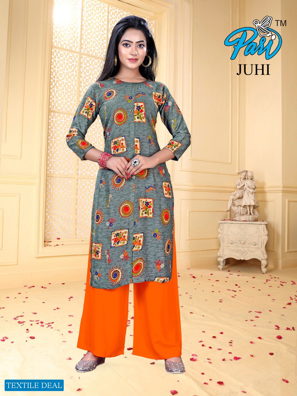 Pari Juhi wholesale Causal Kurti With Bottom
