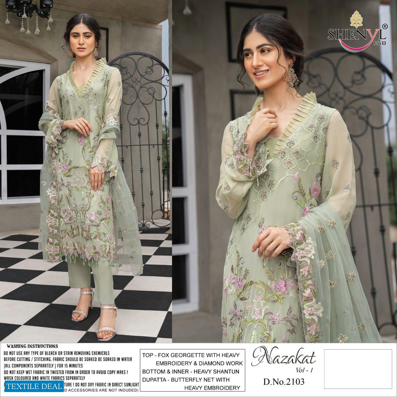 Shenyl Nazakat Vol-1 Wholesale Designer Pakistani Concept Dress