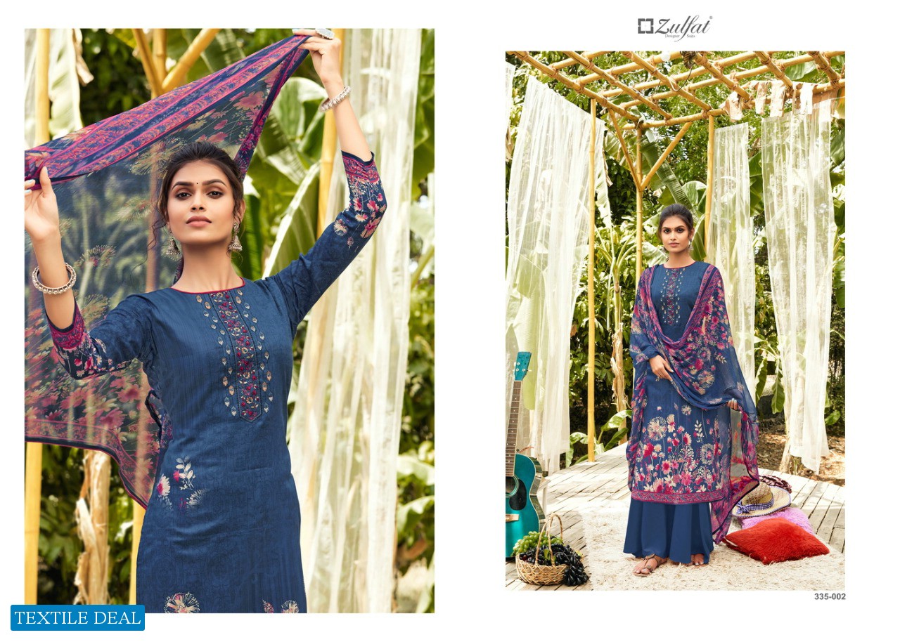 Zulfat Ananya Wholesale Pure Jam Cotton Dress Material