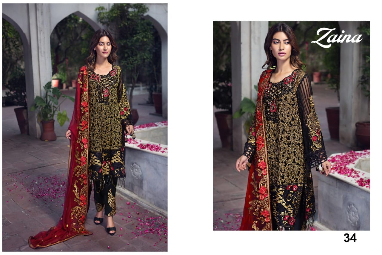 Zaina Vol-3 Wholesale Pakistani Concept Designer Salwar Kameez