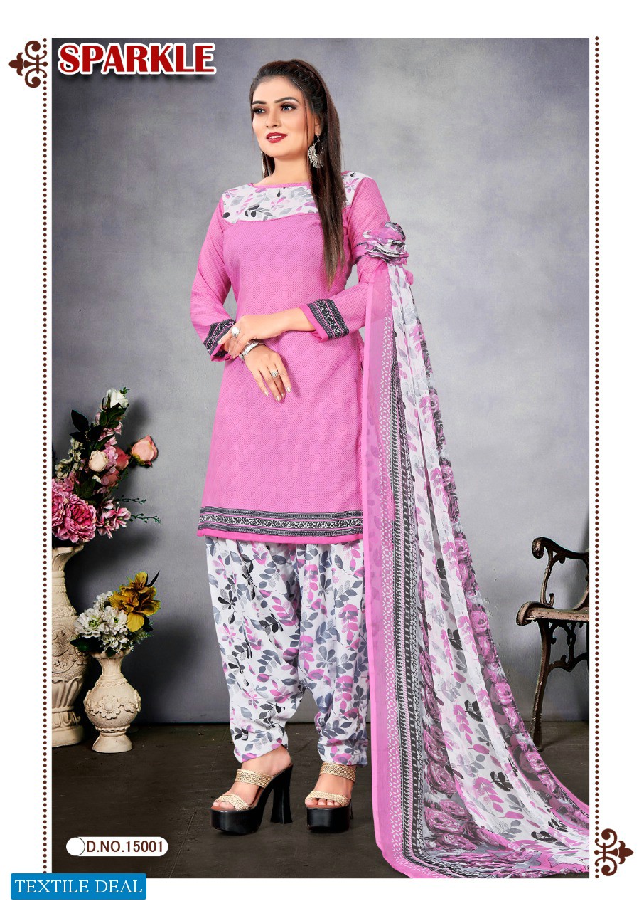 Amit Sparkle Vol-15 Wholesale Synthetic Dress Material