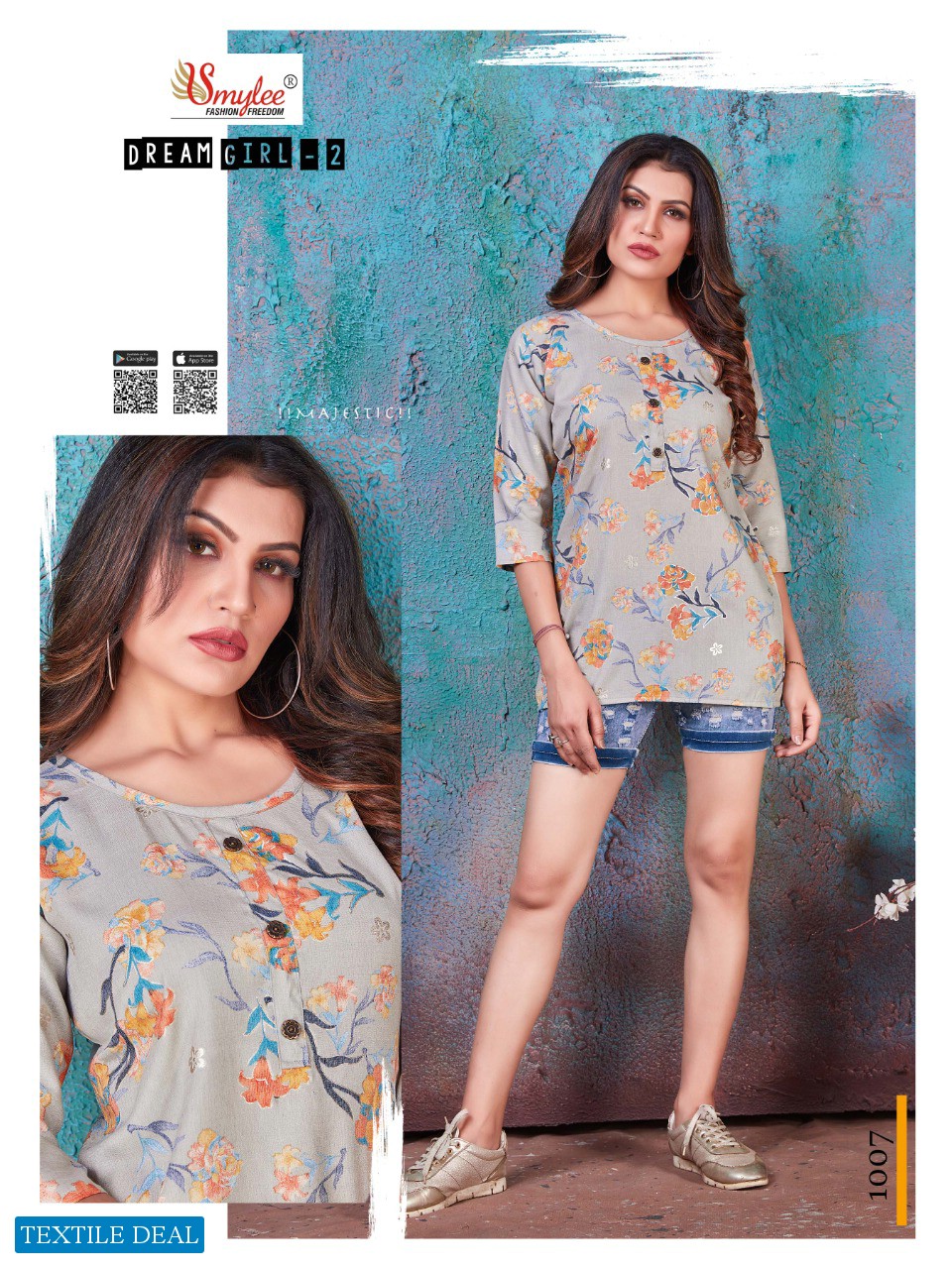 Smylee Dream Girl Vol-2 Wholesale Heavy Foil Print Kurtis