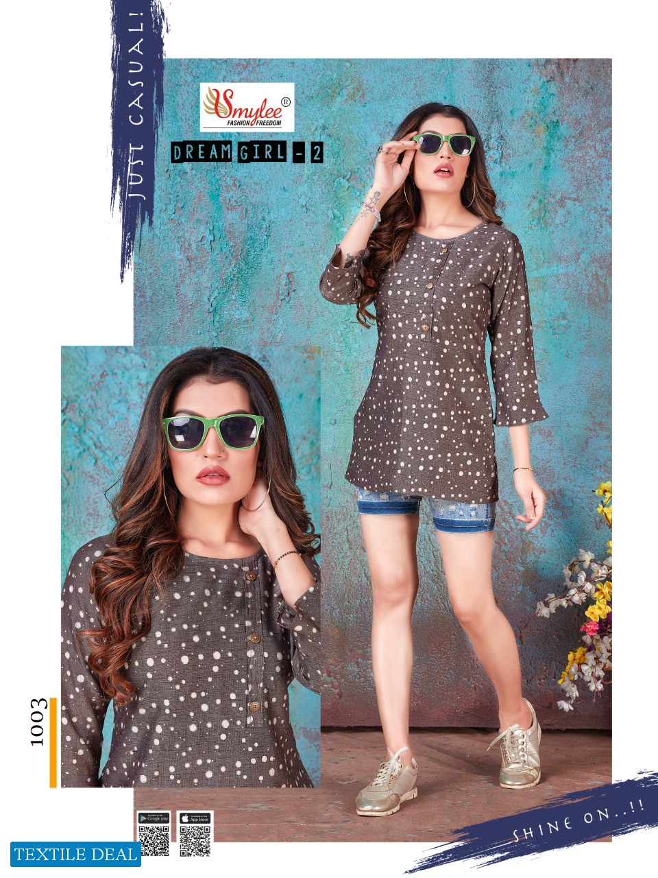 Smylee Dream Girl Vol-2 Wholesale Heavy Foil Print Kurtis