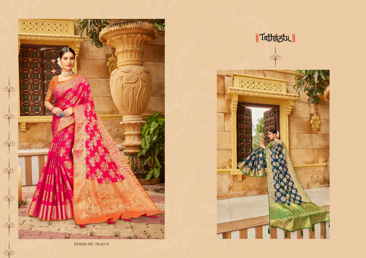 TATHASTU PRESENTS MAHARANI STYLISH ETHINIC DESIGNER SAREES COLLECTION