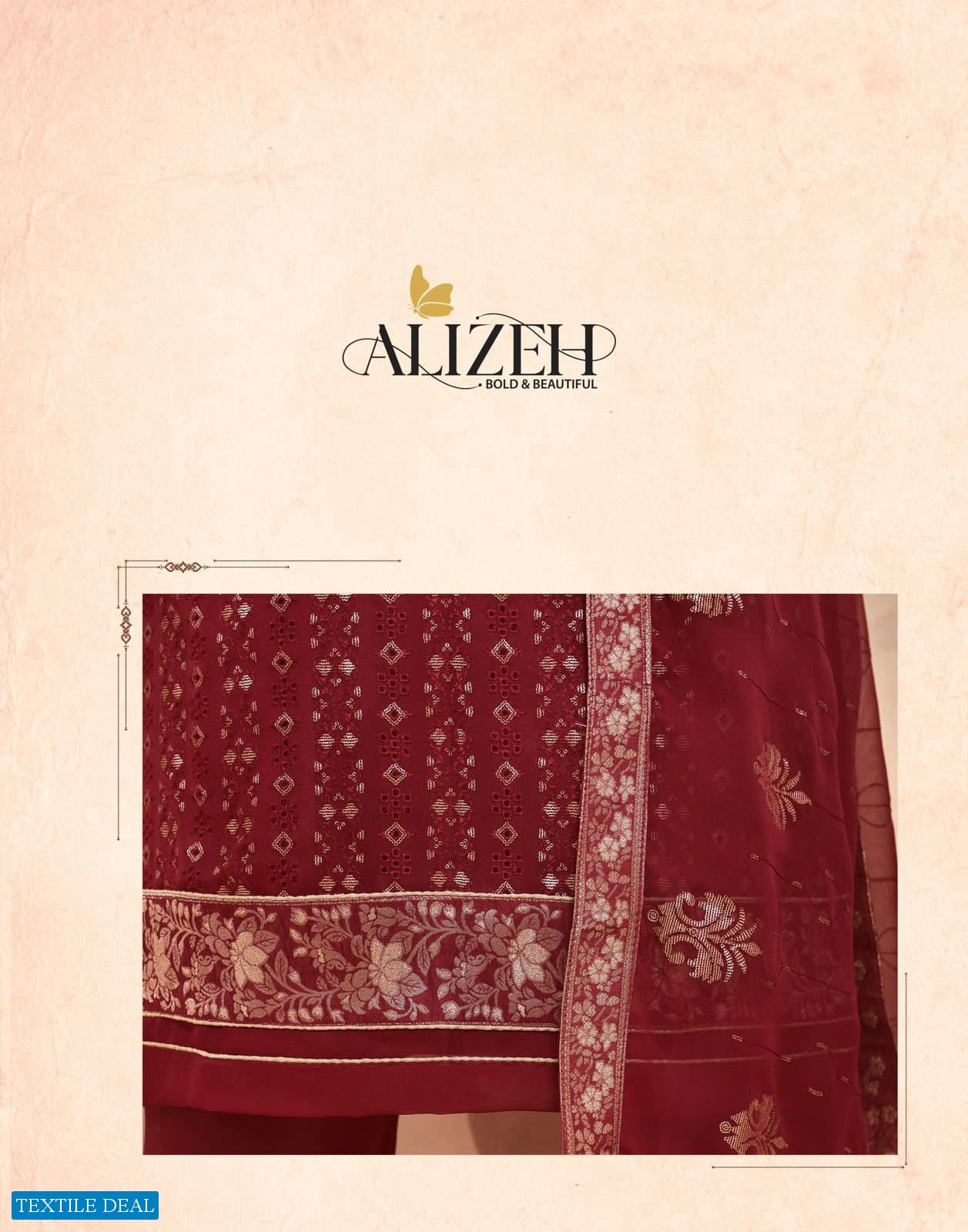 ALIZEH PRESENTING MURAD VOL 4 HEAVY LOOK GEORGETTE STYLISH SALWAR KAMEEZ WHOLESALER