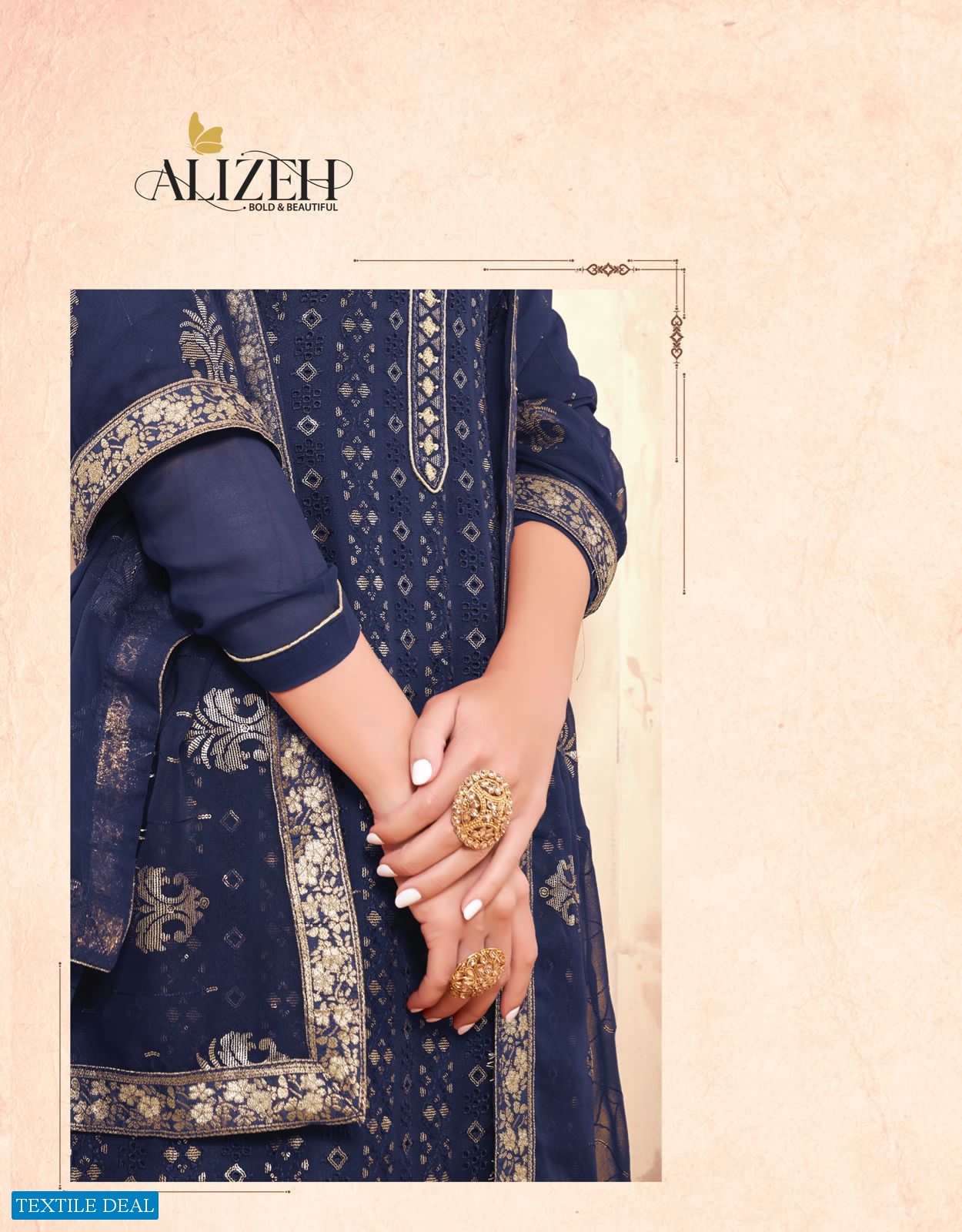 ALIZEH PRESENTING MURAD VOL 4 HEAVY LOOK GEORGETTE STYLISH SALWAR KAMEEZ WHOLESALER